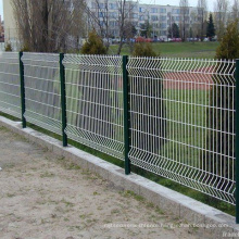 3D Welded Wire Fence Panel powder coating in European style Metal fence